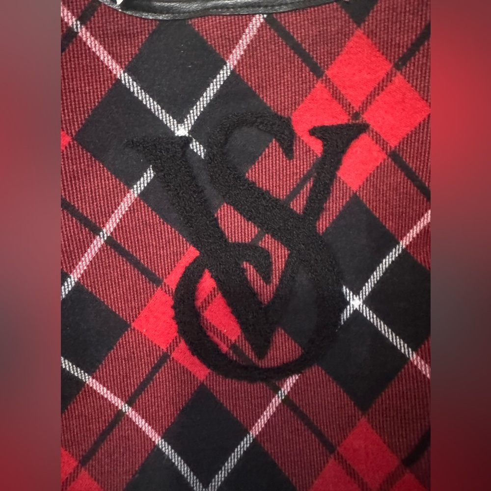 Victoria's Secret Red and Black Checkered Tote - Picture 2 of 6